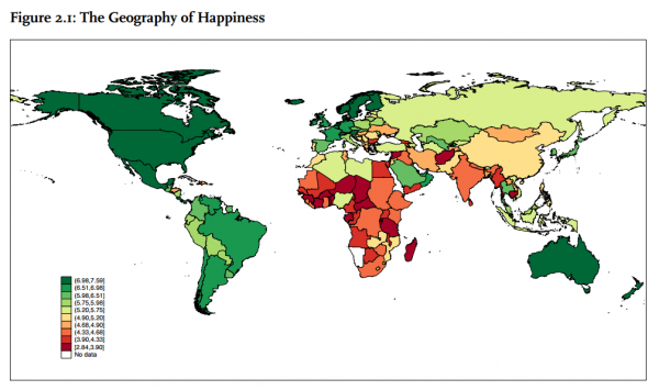 Geography of happiness